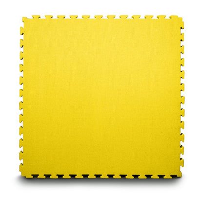 20mm Interlocking Jigsaw Mats - Black / Yellow