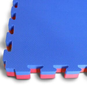 30mm Interlocking Jigsaw Mats - Blue / Red