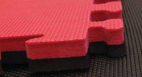 Black & Red Interlocking Jigsaw Mats