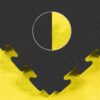 40mm Tatami Jigsaw Mats - Black / Yellow - Image 3