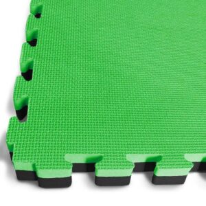 Green Black Jigsaw Mats